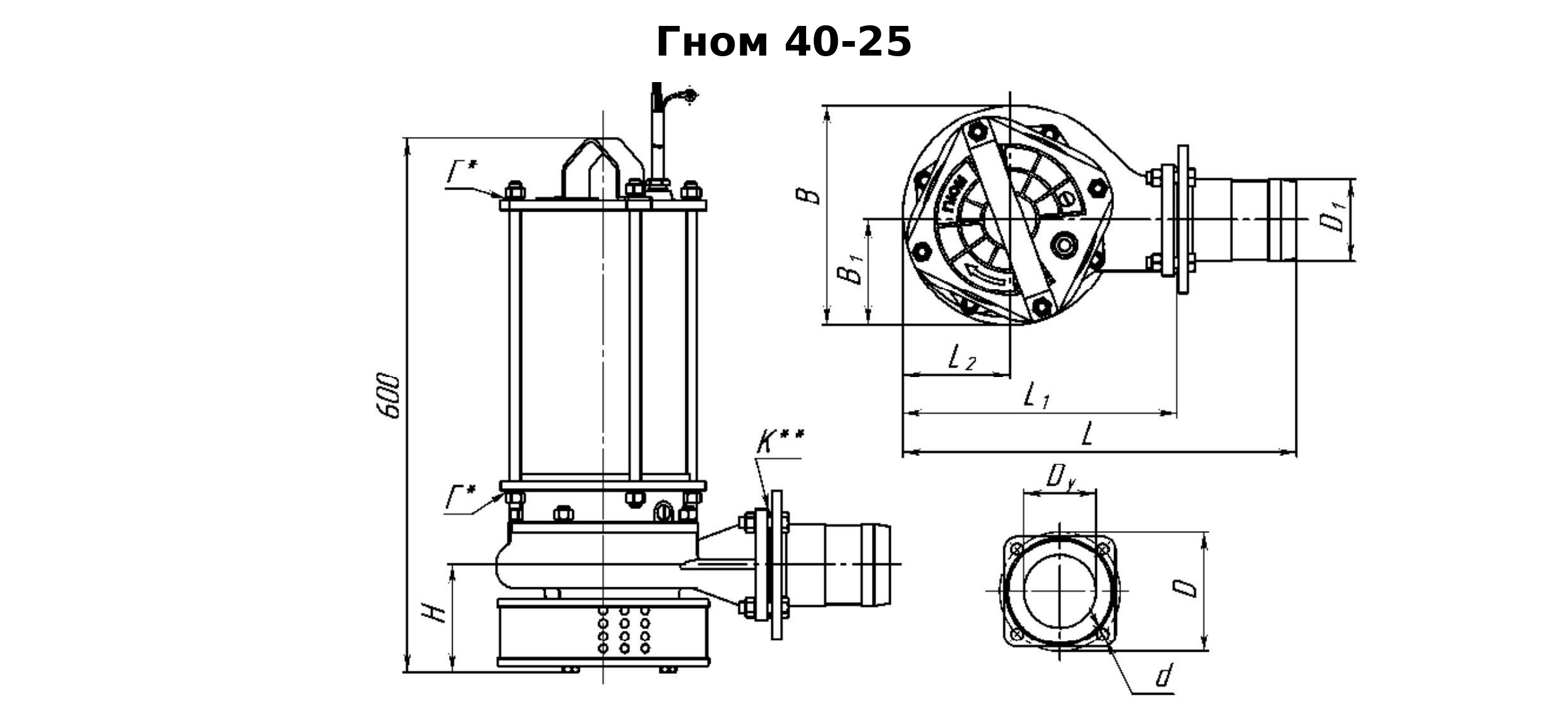 Чертеж Гном  40-25